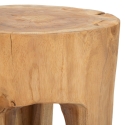 Ambachtelijke teak houten kruk in etnische stijl Stold Kortingen