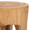 Ambachtelijke teak houten kruk in etnische stijl Stold Kortingen