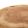 Ambachtelijke teak houten kruk in etnische stijl Stold Voorraad