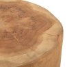 Ambachtelijke teak houten kruk in etnische stijl Stold Keuze