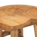 Handgemaakte houten teak kruk in etnisch rustieke stijl Sel Keuze
