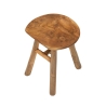 Teakhouten kruk met natuurlijk etnisch design Sel Slim Kortingen