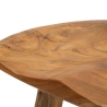 Teakhouten kruk met natuurlijk etnisch design Sel Slim Voorraad