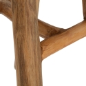 Teakhouten kruk met natuurlijk etnisch design Sel Slim Keuze