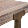 Industriële vierkante tafel 80x80 cm van hout en metaal Ankara Catalogus
