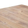 Industriële vierkante tafel 80x80 cm van hout en metaal Ankara Voorraad
