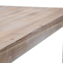 Moderne rechthoekige eettafel van metaal en hout 90x150cm Ankara Catalogus
