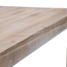 Moderne rechthoekige eettafel van metaal en hout 90x150cm Ankara Catalogus