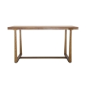 Table à manger rectangulaire en métal et bois 90x150 cm moderne Ankara Réductions