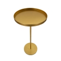 Ronde hoge tafel van goudkleurig metaal 51x100cm Doha Aanbieding