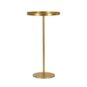 Ronde hoge tafel van goudkleurig metaal 51x100cm Doha Aanbod