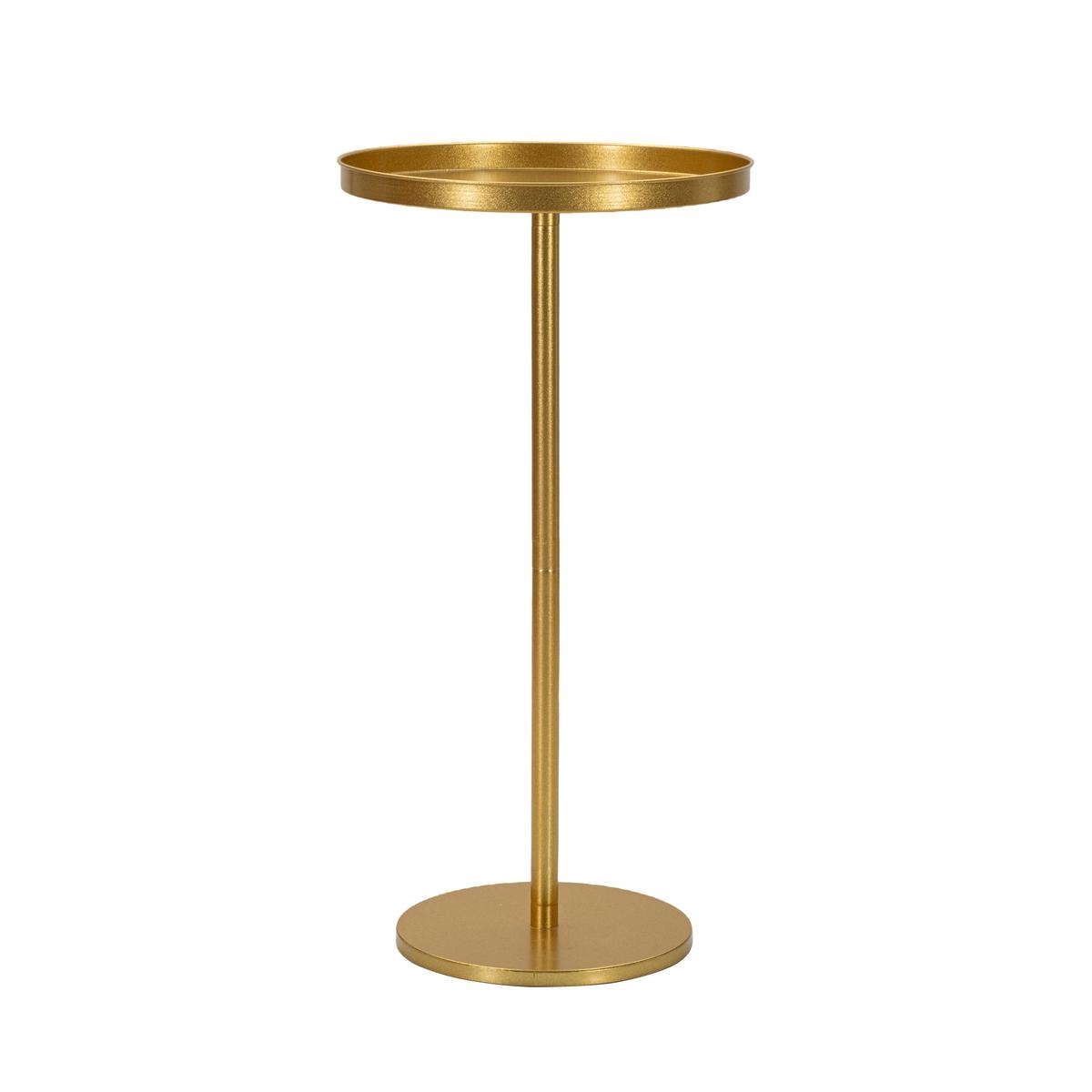 Table haute en métal doré design moderne 41x80cm Doha Promotion Table haute en métal doré design moderne 41x80cm Doha Promotion
