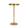 Table haute en métal doré design moderne 41x80cm Doha Promotion