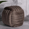 Pouf design tressé rembourré en velours style moderne Softy Catalogue