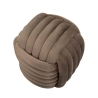 Pouf design tressé rembourré en velours style moderne Softy 