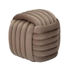 Pouf design tressé rembourré en velours style moderne Softy 
