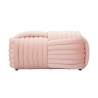 Banc pouf design moderne entrelacé en velours 90x45x45 cm Softy Achat