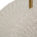 Suspension en métal doré avec abat-jours en verre décoré Glass Catalogue