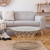 Table basse ronde en rotin et verre 75x44,5 cm Panama Circlce Vente