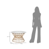 Table basse ronde en rotin et verre 75x44,5 cm Panama Circlce Catalogue