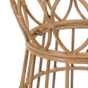 Ronde rattan bijzettafel met glazen blad 50x50cm Panama Circle Kortingen