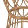 Ronde rattan bijzettafel met glazen blad 50x50cm Panama Circle Kortingen