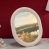 Ovale fotolijst van witte hars 20x25 cm Ovally Verkoop