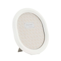 Cadre photo ovale en résine blanche 20x25 cm Ovally Promotion