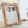 Cadre photo rectangulaire en bois à poser 26x32 cm Nature Vente
