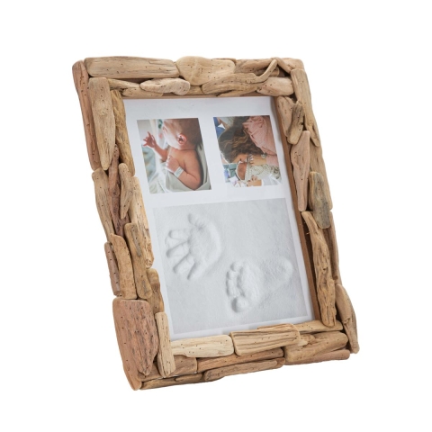 Cadre photo rectangulaire en bois à poser 26x32 cm Nature Promotion