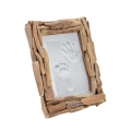 Rechthoekige houten fotolijst 21x26 cm Nature Aanbieding