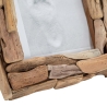 Rechthoekige houten fotolijst 21x26 cm Nature Korting