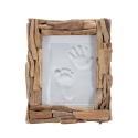 Rechthoekige houten fotolijst 21x26 cm Nature Aanbod