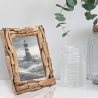 Rechthoekige houten fotolijst 21x26 cm Nature Verkoop