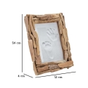 Cadre photo à poser en bois rectangulaire 21x26 cm Nature Catalogue