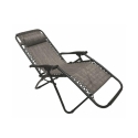 Chaise longue de plage et jardin Rio, inclinable et pliable 