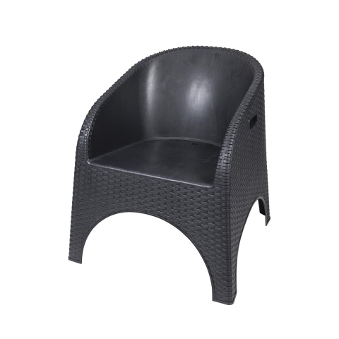 Fauteuil d'extérieur en plastique effet rotin Pachà Promotion