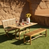 Banc pliant 2 places en bois d’acacia 104x61x90 cm Bali Vente