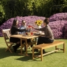Opvouwbare 2-zits bank in acaciahout 104x61x90cm Bali Voorraad