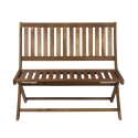 Opvouwbare 2-zits bank in acaciahout 104x61x90cm Bali Aanbod