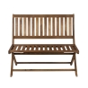 Banc pliant 2 places en bois d’acacia 104x61x90 cm Bali Offre