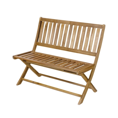 Opvouwbare 2-zits bank in acaciahout 104x61x90cm Bali Aanbieding