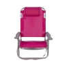 Strandstoel met kussen en armleuningen in aluminium, model Brasile Aanbod