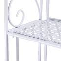 Étagère pliable en fer à 4 niveaux 60,5x28xh.167cm blanc Ravun Remises