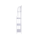 Étagère pliable en fer à 4 niveaux 60,5x28xh.167cm blanc Ravun Réductions