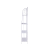 Étagère pliable en fer à 4 niveaux 60,5x28xh.167cm blanc Ravun Réductions