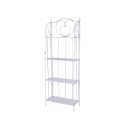 Étagère pliable en fer à 4 niveaux 60,5x28xh.167cm blanc Ravun Promotion