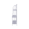 Scaffale 3 ripiani richiudibile in ferro 60,5x28xh.127cm bianco Karnel Remises