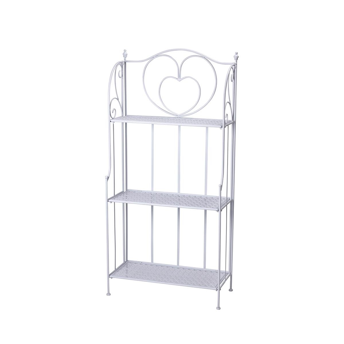 Scaffale 3 ripiani richiudibile in ferro 60,5x28xh.127cm bianco Karnel Aanbieding Scaffale 3 ripiani richiudibile in ferro 60,5x28xh.127cm bianco Karnel Aanbieding