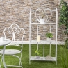 Scaffale 3 ripiani richiudibile in ferro 60,5x28xh.127cm bianco Karnel Vente
